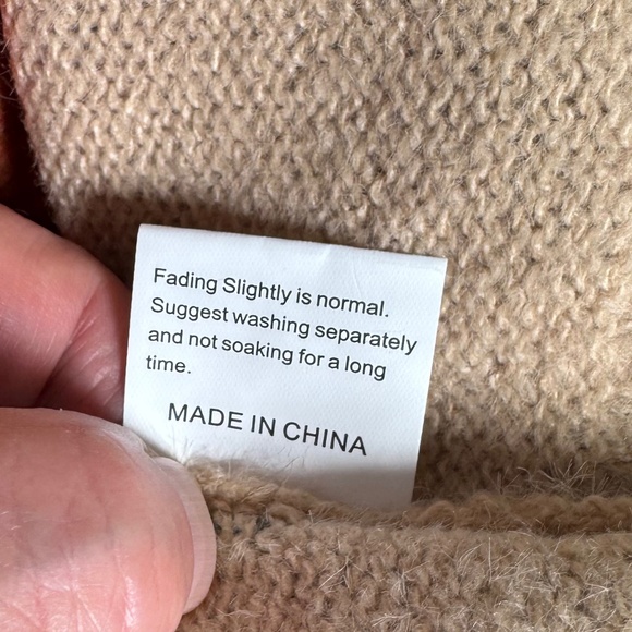 Yesno Oversized Cotton/Wool Blend Graphic Pullover Sweater NWOT Sz XL - Picture 6 of 6